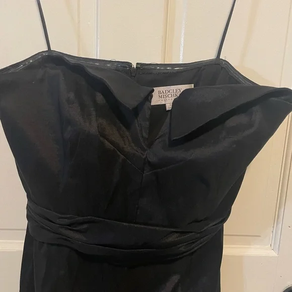 Badgley Mischka !Strapless! Black Cocktail Dress size 14 - Picture 3 of 7
